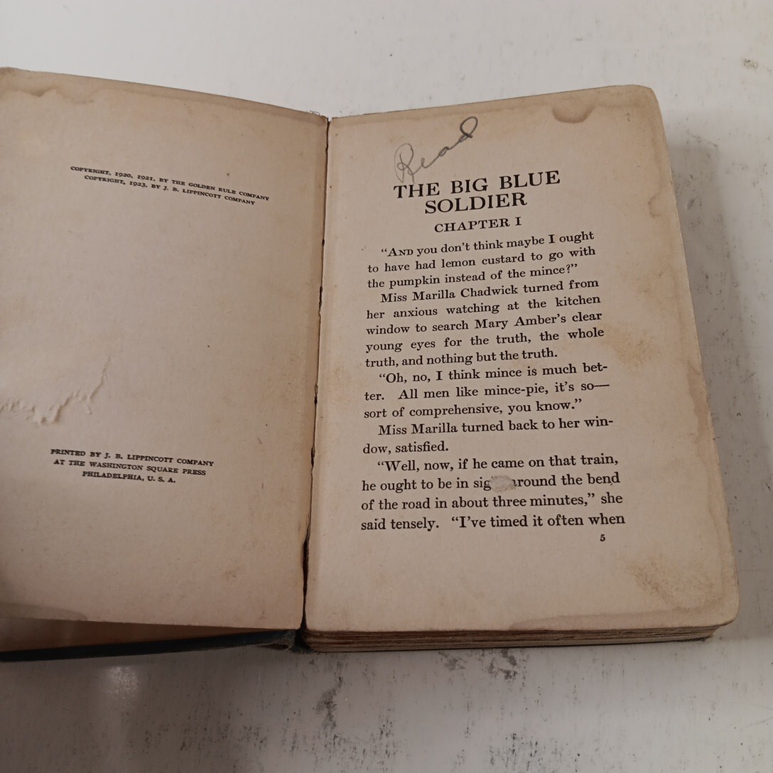 The Big Blue Soldier by Grace Livingston Hill HC (1923)