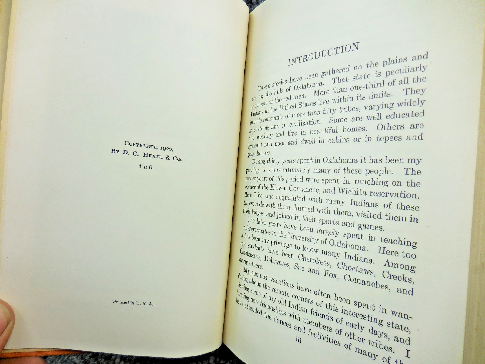 1920 Tales of The Tepee Hardcover Book Edward Everett Dale