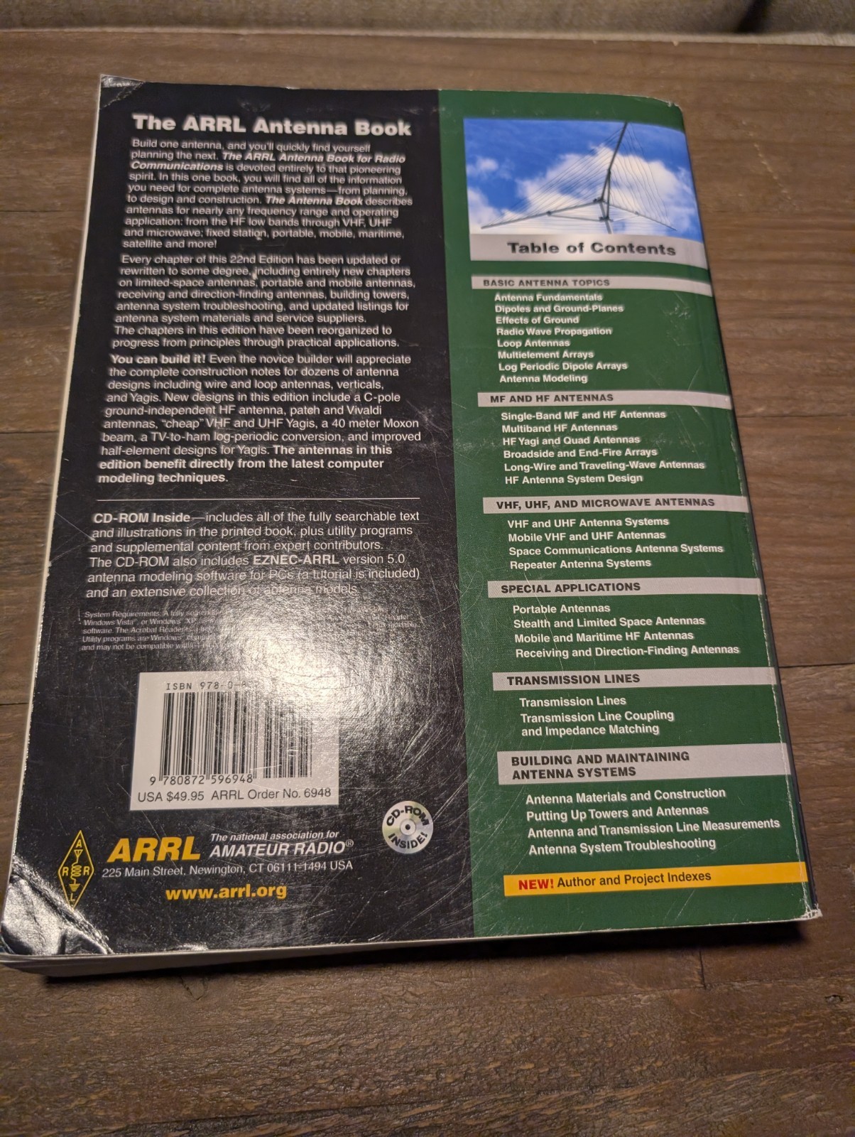 The ARRL Antenna Book For Radio Communications 22nd Ed Softcover