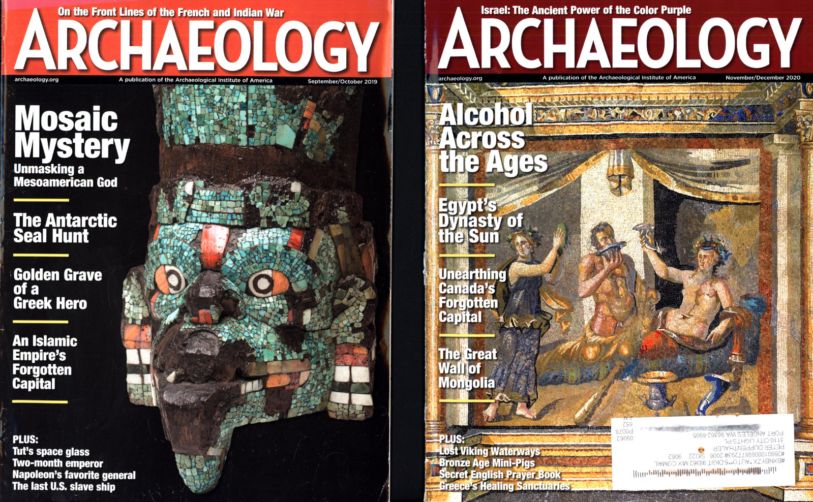 2 AIA ARCHAEOLOGY MAGAZINES 2019/2020