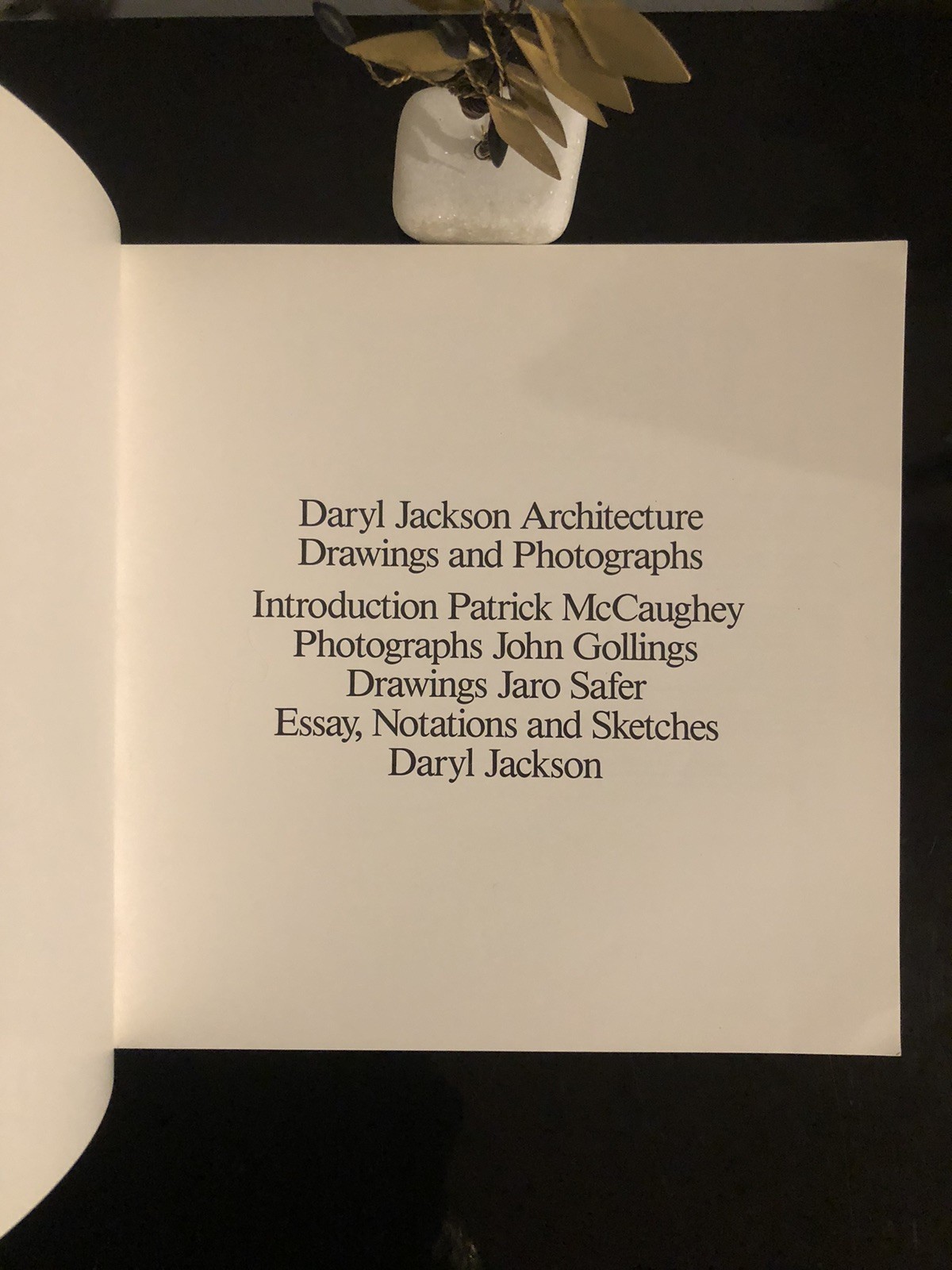 Daryl Jackson Architecture Drawings And Photographs M 1984 First Ed/F.Pr. SC VG